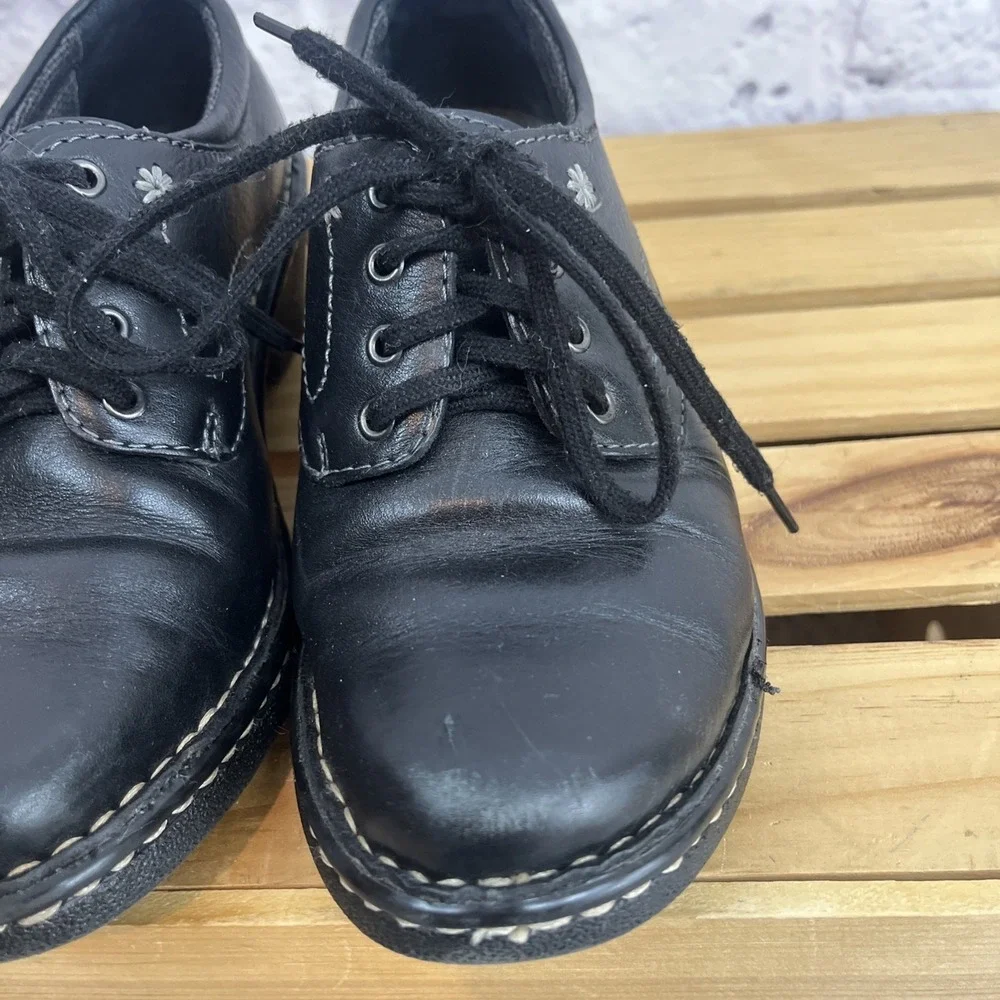 Eastland Foreside Y2K Dark Academia Leather Chunky Heel Oxford Shoes Size 6